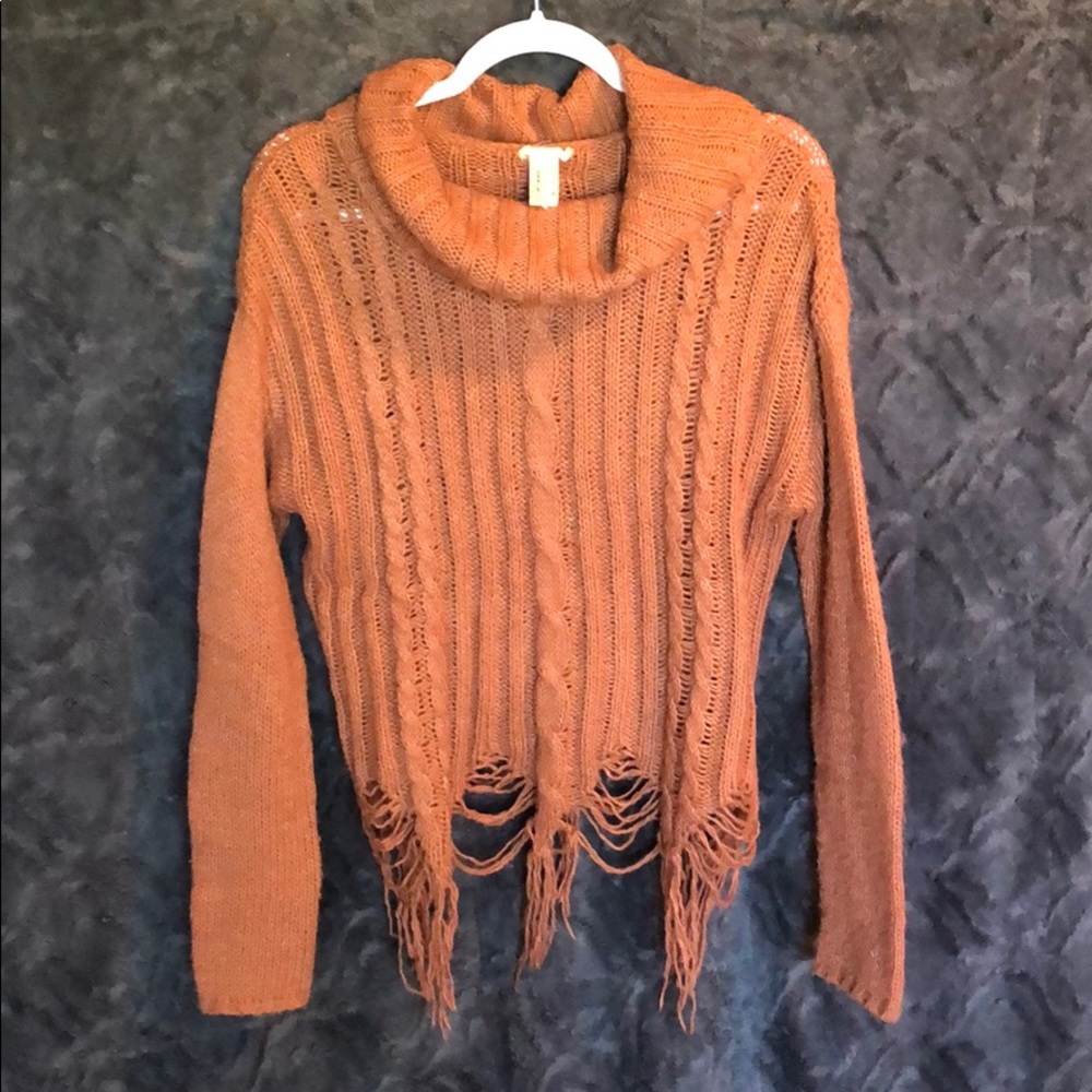 3 for 10 Burnt Orange Knit Turtleneck